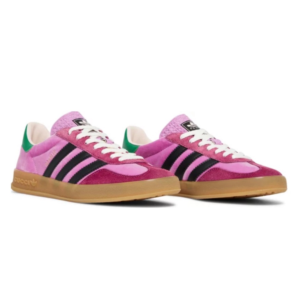 Gucci x Adidas Pink Gazelles EUC
